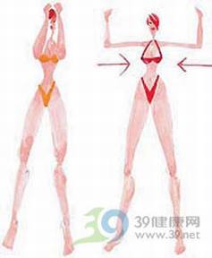女性健身_摆手臂深呼吸塑坚挺双峰