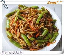 豆角肉丝焖面 豆角肉丝焖面