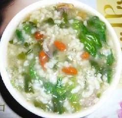 猪肝菠菜粥 猪肝菠菜粥