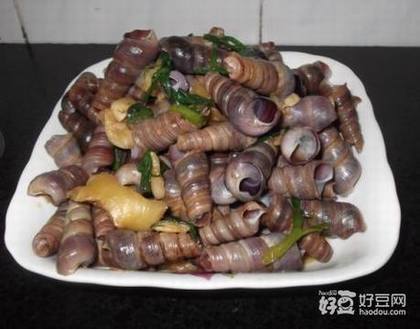姜葱炒海钉螺