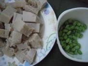 青菜炒冻豆腐