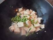 青菜炒冻豆腐