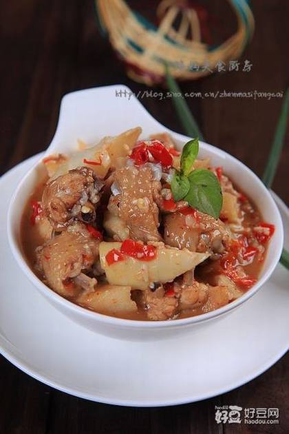 酒酿春笋烧鸡翅