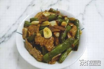肉片炒扁豆