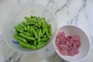 肉片炒扁豆