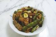 肉片炒扁豆