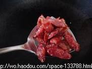 芥蓝头炒腊肠