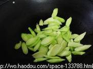 芥蓝头炒腊肠