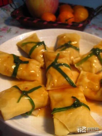 清蒸百页肉卷