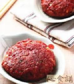 红糟煎肉饼 红糟煎肉饼