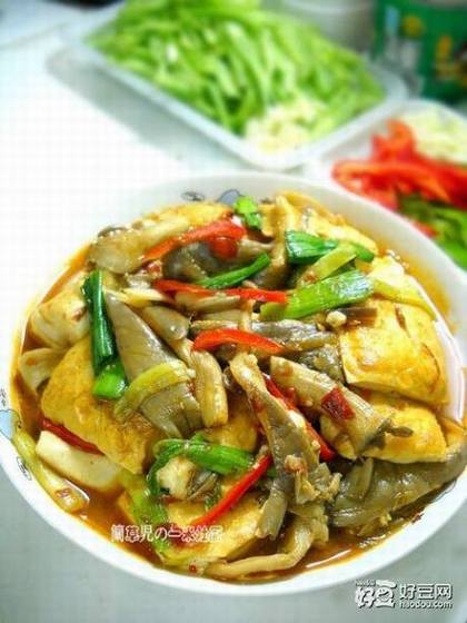 家常平菇烧豆腐