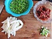 茭白蚕豆炒肉片