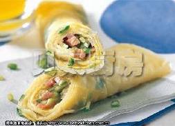 火腿蛋饼卷 火腿蛋饼卷