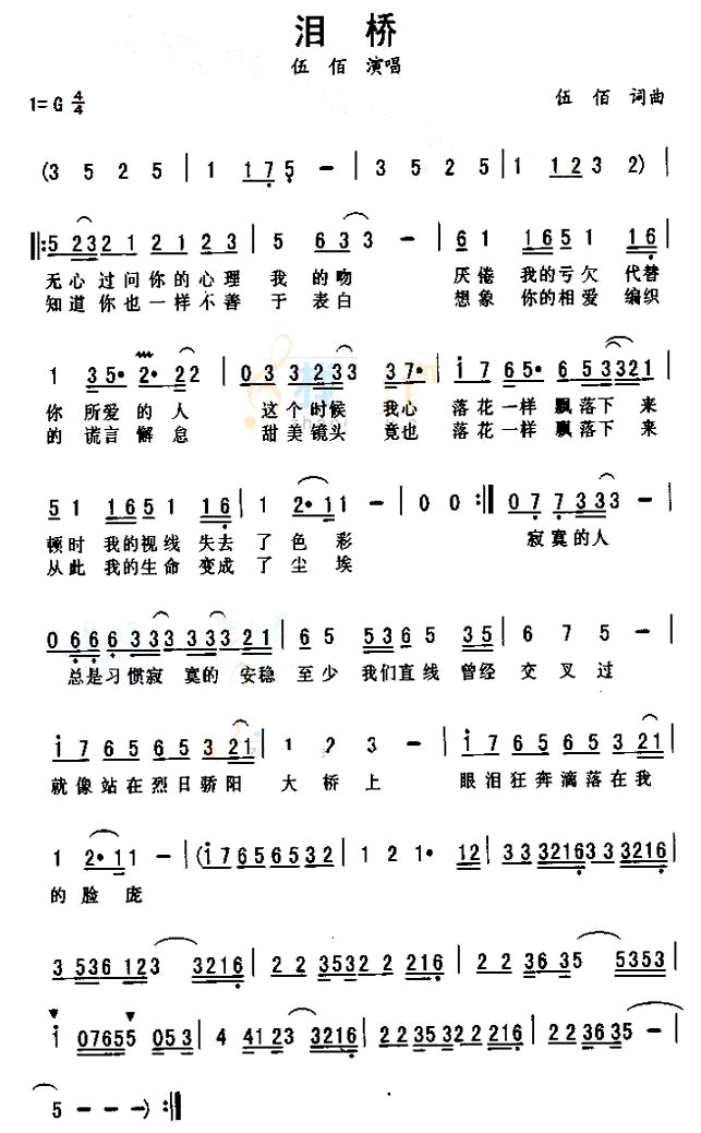 《泪桥》(伍佰演唱)