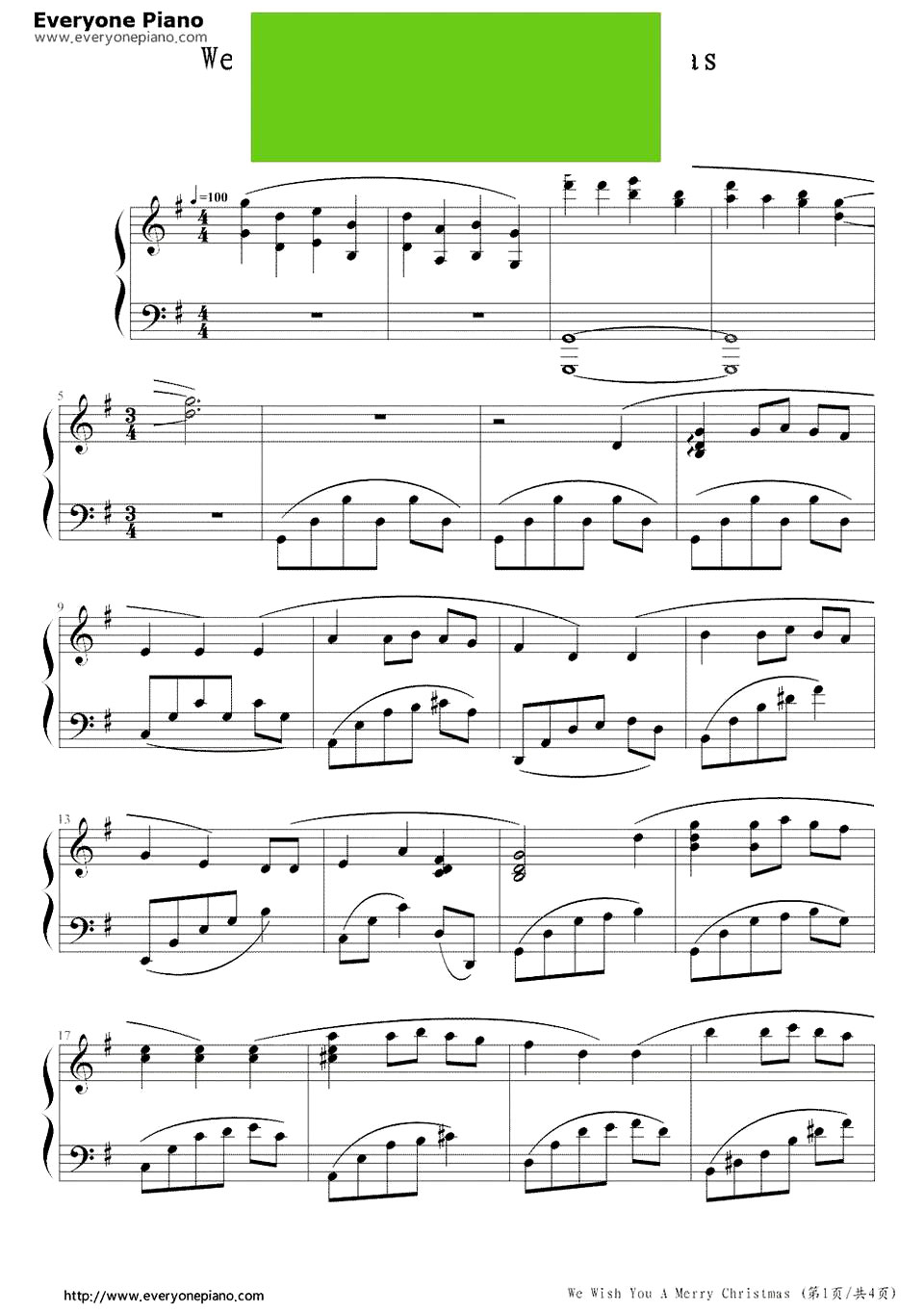 《We Wish You A Merry Christmas》(圣诞歌曲)