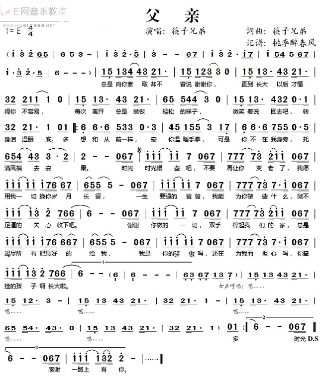《父亲》筷子兄弟
