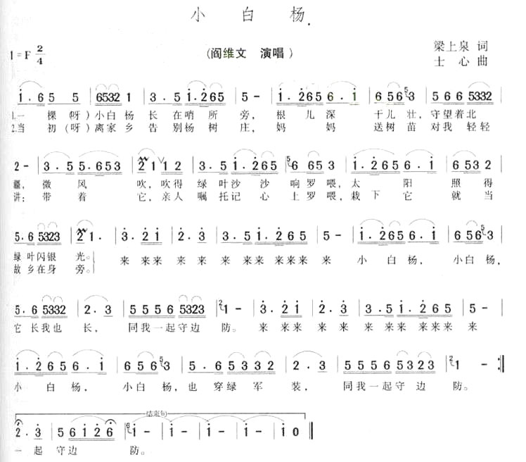 《小白杨》