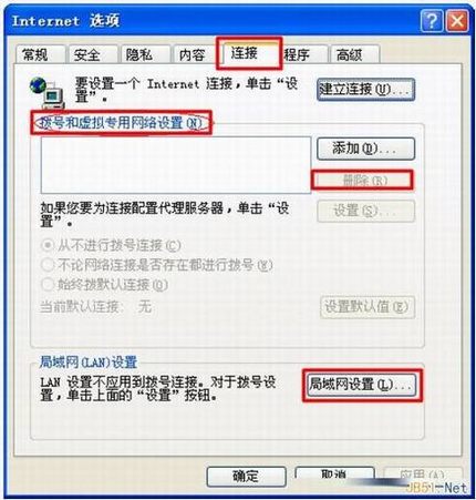 Internet选项中的局域网设置 新一代TP-Link路由器tplogin.cn设置地址打不开的解决办法