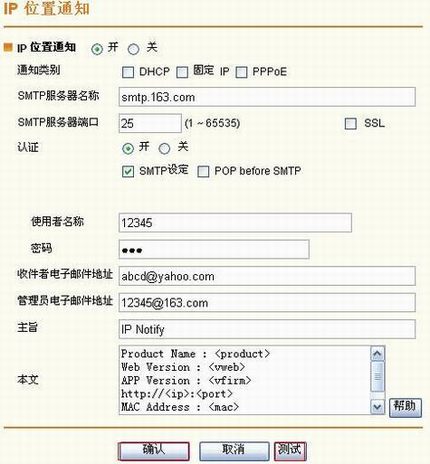 IP Camera IPλ֪ͨ