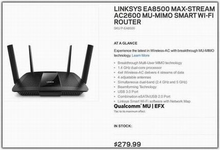 Linksys·EA8500 ۼ279.99Ԫ